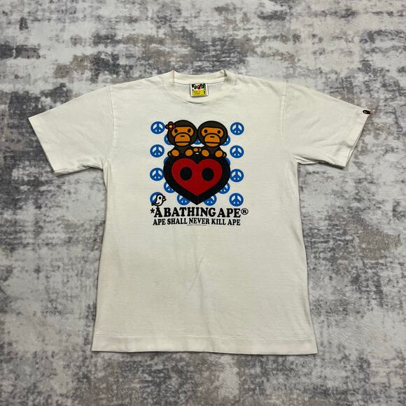 Authentic Bape 2008 Baby Milo Peace Tee S - Picture 1 of 7
